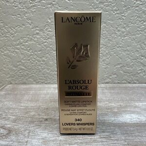 $23 🌙 Lancome L'Absolu Rouge Intimatte Lipstick #340 Lover's Whispers NEW